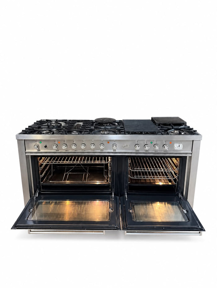 RVS 7 pits en grill 150 cm