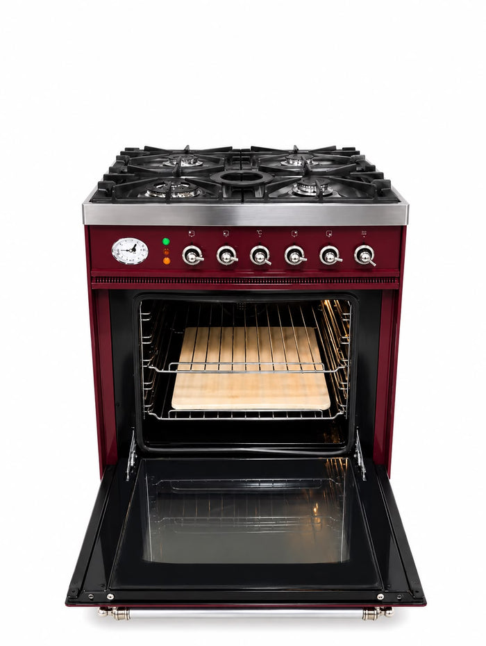 Bordeaux rood 4 pits 60cm